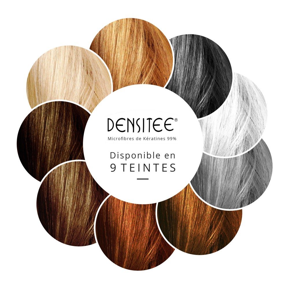 Remplacement visuel Fibre capillaire Poudre Amincissement des cheveux Sèche  Poudre de remplissage Poudre de cheveux dense d'âge moyen