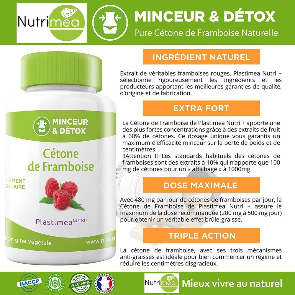 comprimés de cétone de framboise et de garcinia cambogia