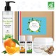 Photo du complément alimentaire Kit Douche et Soin du Corps - Cosmétique Maison - Karité Cosmos, Palmarosa & Orange douce BIO