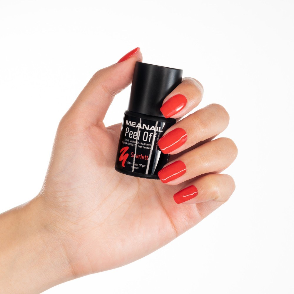 Vernis Semi Permanent Manucure Trio Gel Polish Peel Off Scarlett Shell Flashy Girl