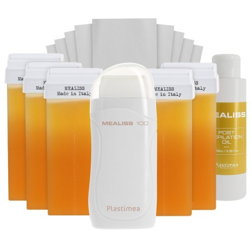 KIT ROLL ON Mealiss® 100 • Epilation Cire Tiède • Cartouches et bandes